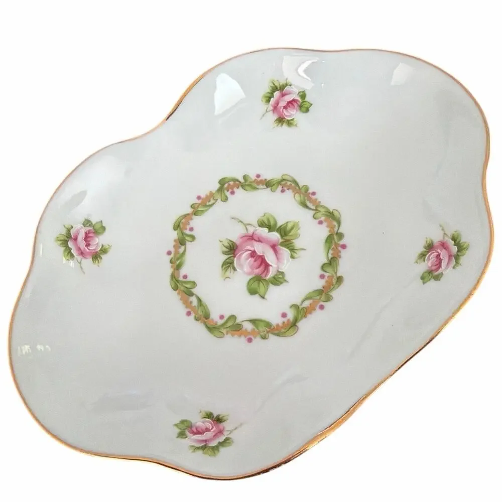 Vintage Limoges France Porcelaine Demitasse Tray by Porcelaine Florence